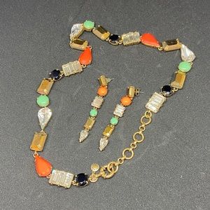 J Crew Statement Necklace And Matching Earrings